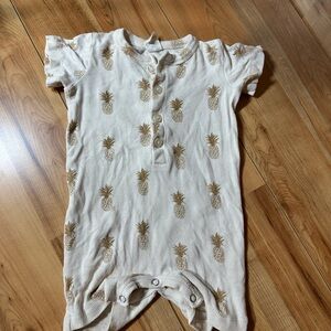 Kate Quinn Cream and Brown Pineapple Bodysuit